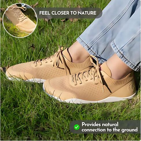 أحذية Lumen Barefoot للنساء والرجال - أحذية رياضية للقطر الصفراء مع صندوق إصبع قدم عريض للمشي والموقف الطبيعي in Kuwait