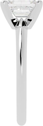 1/3 Carat Princess Cut Diamond Solitaire Engagement Ring 14K White Gold (J, SI1-SI2, 0.33 c.t.w) Very Good Cut in Saudi Arabia