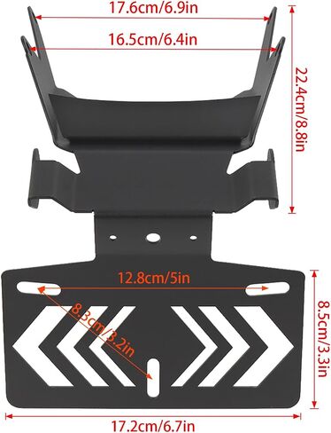 Motorcycle License Plate Bracket Fender Eliminator Kit Replacement for Honda CB1000 CB 1000 2025+ Light Tail Tidy Holder Mount (Type B) in Saudi Arabia
