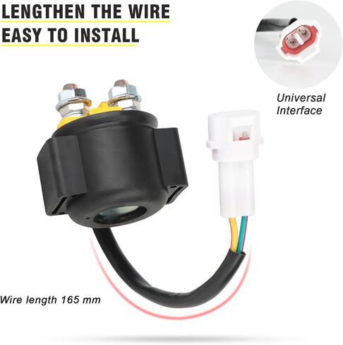 NIBBI Starter Solenoid Relay for GY6 Engine 50cc 70cc 90cc 110cc 125cc 150cc 200cc 250cc Scooter ATV Dirt Bike Pit Bike Go Kart SSR Taotao in Kuwait