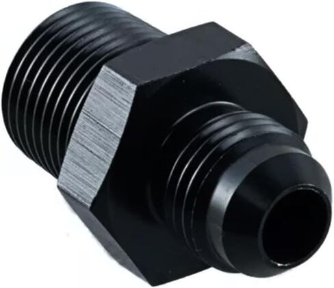 6an الذكور يضيء إلى 3/8 "محول تركيب الأنابيب NPT الألومنيوم مستقيم الأسود ، حزمة من 4 in Kuwait
