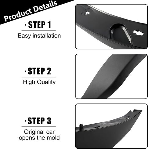 Widened Fender Flares Kit Compatible with 2021 2022 2023 2024 2025 Ford Bronco 2/4 Door Front & Rear Repalce M-9164-BFK M2DZ-16268-AA(Not for Sport and Raptor) in Saudi Arabia