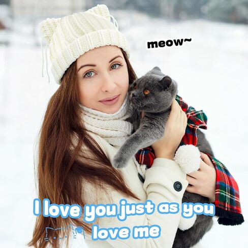 Babalet Cat Ear Beanie for Women Winter Winter Cap Cap chunky crochet hat hat tlouchy fox hat women winter strendy head leady in Kuwait