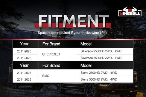 أدوات تعليق أكياس الهواء لعام 2011-2025 تشيفي سيلفرادو GMC Sierra 2500HD 3500HD ، وأكياس الهواء للشاحنات التعليق الخلفي ، واستبدالها لـ Firestone 2613 Air Airs Silverado Sierra Associory in Kuwait