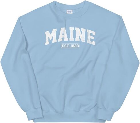 Maine Vintage State Athletic Style Unisex Sweatshirt in Saudi Arabia