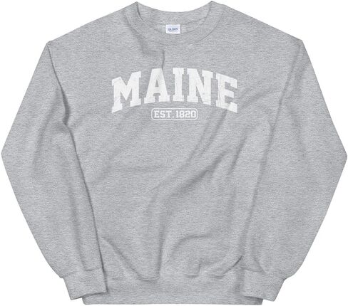 Maine Vintage State Athletic Style Unisex Sweatshirt in Saudi Arabia