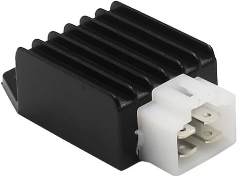 12v 4 Pin Voltage Regulator Rectifier GY6 139QMB 157QMJ 50cc 150cc Scooter Moped ATV (Black) in Saudi Arabia