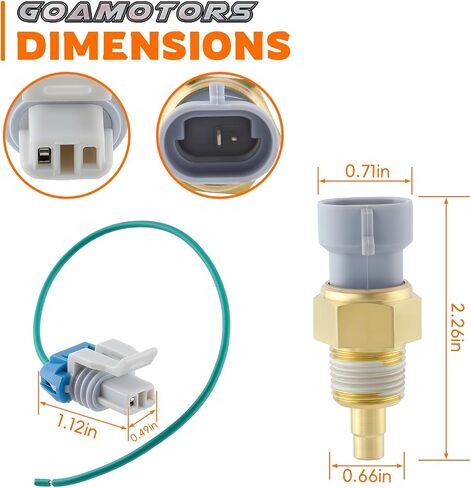213-77 Engine Coolant Temperature Sensor Compatible with GMC C1500 K1500 Jimmy Yukon Compatible with Chevy C1500 K1500 Tahoe Impala Compatible with Buick Regal Compatible with Oldsmobile 98 in Saudi Arabia