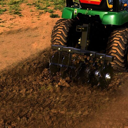 YITAMOTOR 28" Width Disc Plow Harrow with Universal 2" Receiver Mount for ATV UTV Black in Saudi Arabia