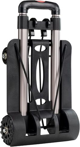4 Wheels Folding Trolley, Luggage Cart with Aluminum Alloy, Labor Saving, Low Noise, Easy to Use for Shopping, Traveling in Saudi Arabia