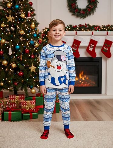 WARNER BROS Frosty the Snowman Christmas Family Matching Pajamas Snowflake Mommy and Me Xmas Pjs in Saudi Arabia