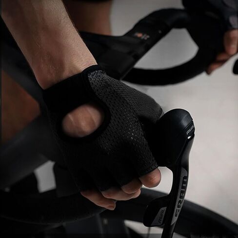 Breathable Workout Gloves, Workout Gloves with Wrist Wrap Support for Men and Women, Full Palm Protection, Exercise Gloves for Weight Lifting, Training, Gym, Training, Pull ups-Black in Saudi Arabia