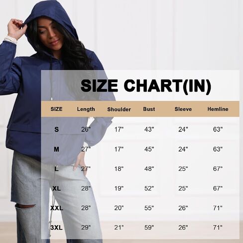 Women's Lightweight Packable Rain Jacket Waterproof Hooded Windbreaker for Hiking and Travel in Saudi Arabia
