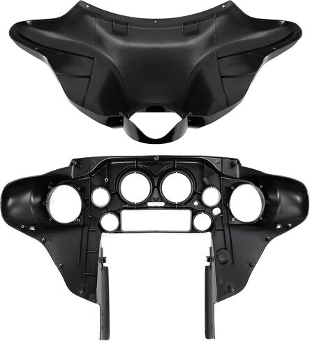 HECASA Batwing Inner Outer Fairing Compatible with 1996-2013 Harley Davidson Touring Electra Glide Street Glide Black ABS Front in Saudi Arabia
