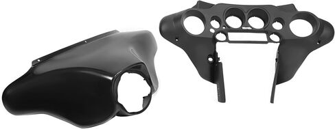 HECASA Batwing Inner Outer Fairing Compatible with 1996-2013 Harley Davidson Touring Electra Glide Street Glide Black ABS Front in Saudi Arabia