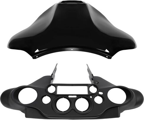 HECASA Batwing Inner Outer Fairing Compatible with 1996-2013 Harley Davidson Touring Electra Glide Street Glide Black ABS Front in Saudi Arabia