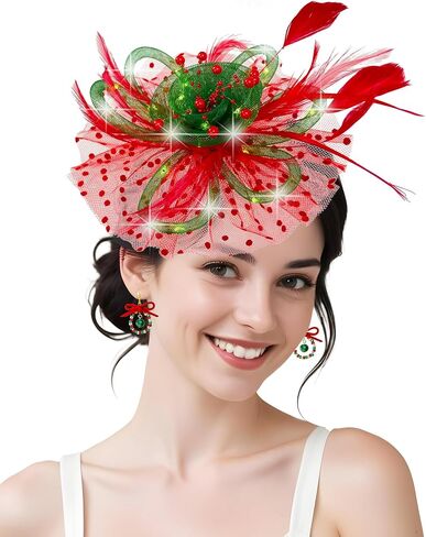 Tea Party Fascinator Hats for Women Cocktail Wedding Halloween 1920s in Saudi Arabia