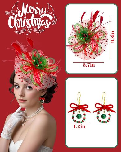 Tea Party Fascinator Hats for Women Cocktail Wedding Halloween 1920s in Saudi Arabia