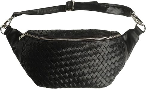 Haleiwa Cowhide Leather Sling Bag Crossbody ، حزام رئيسي قابل للإزالة ، مقصورة داخلية Zip Pocket 4 فتحات الجيب الخلفي in Saudi Arabia