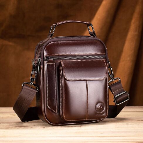 RAINBOW HORSE Men's Vintage Genuine Leather -Durable,Stylish & Practical Crossbody Bag for Daily Essentials in Saudi Arabia