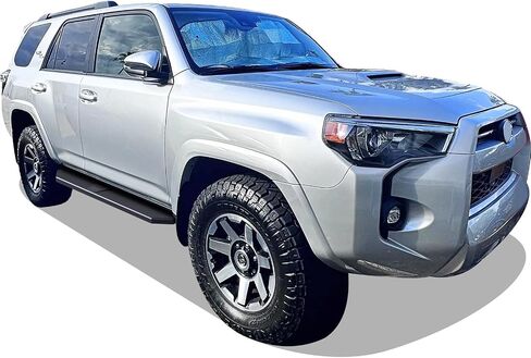 APS 6-inch (Black Stainless Steel Powder Coated Flat Style) Running Boards Side Bars Side Steps Compatible with Toyota 4Runner 2010-2016 Trail & 17-24 TRD Off-Road & 2014-2024 SR5 in Saudi Arabia