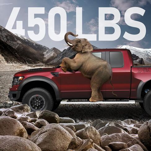 لوحات تشغيل 6 بوصة متوافقة مع 2019-2025 Ford Ranger Super Crew Cab مع 4 أبواب بالحجم الكامل. Ford Ranger خطوات الصخور STEP STEP BAR SITES. غلفان كربون الصلب الأسود nerf شريط. in Kuwait
