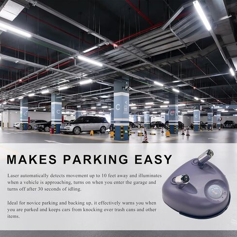 Dual Laser Garage Parking Assist Guide, 360-Degree Adjustable Wider Angles Garage Parking Sensor with AC Adapter, Park Assistant Guide System Car Stop Indicator for Automotive in Saudi Arabia