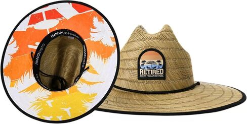 Retirement Gifts for Men, Men's Tides Pierside Lifeguard Beach Sun Straw Hat in Saudi Arabia