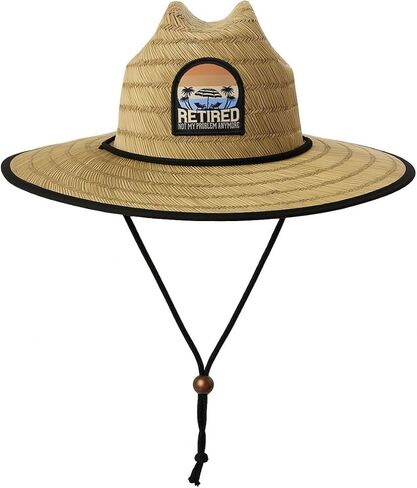 Retirement Gifts for Men, Men's Tides Pierside Lifeguard Beach Sun Straw Hat in Saudi Arabia