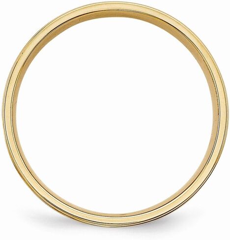 14k Yellow Gold Comfort Fit Unique Wedding Band Ring in Saudi Arabia