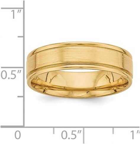 14k Yellow Gold Comfort Fit Unique Wedding Band Ring in Saudi Arabia