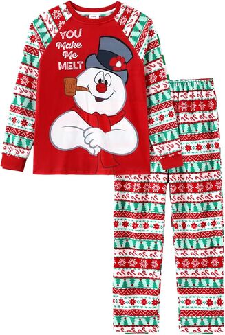 WARNER BROS Frosty the Snowman Christmas Family Matching Pajamas Snowflake Mommy and Me Xmas Pjs in Saudi Arabia