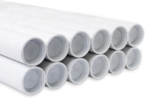 MagicWater Supply Mailing Tube - 2 in x 15 in - White - 4 Pack - for Shipping and Storage of Posters, Arts, Crafts, and Documents in Saudi Arabia