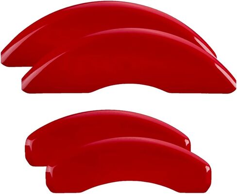 MGP Caliper Covers - Brake Caliper Covers 2021-2023 Ford Expedition and F150 (10256s) Front and Rear Set - Ford Logo - Red in Kuwait