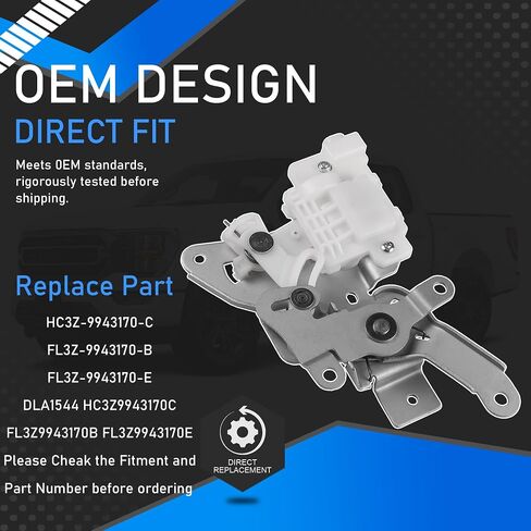 HC3Z-9943170-C Tailgate Trunk Lid Latch Lock Actuator Remote Control Assembly Compatible with 2015-2024 Ford F-150 F-250 F-350 Super Duty Ranger Replaces FL3Z-9943170-B FL3Z-9943170-E in Saudi Arabia