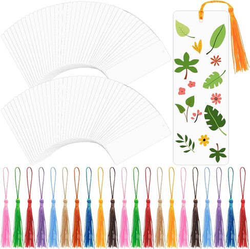 144 قطعة من ورق الإشارات المرجعية الفارغ مع 144 قطعة من الشريط الملون، إشارات مرجعية للبطاقات DIY للتزيين، مجموعة إشارات مرجعية لعلامات الهدايا واللوازم المدرسية، 5.5 × 2 بوصة in Kuwait