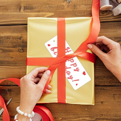 144 قطعة من ورق الإشارات المرجعية الفارغ مع 144 قطعة من الشريط الملون، إشارات مرجعية للبطاقات DIY للتزيين، مجموعة إشارات مرجعية لعلامات الهدايا واللوازم المدرسية، 5.5 × 2 بوصة in Kuwait