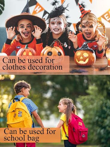 مجموعة دبابيس بروش أكريليك لطيفة في عيد الهالوين - 30pcs جمجمة اليقطين شبح القطة دبابيس زخرفية لحقائب الظهر والملابس والحقائب والقبعات - إكسسوارات عيد الهالوين DIY in Kuwait