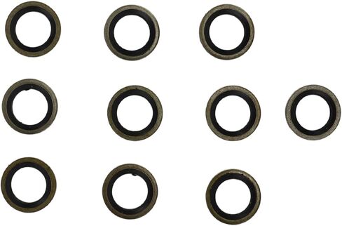 20 PCS 10 مم البانجو مسمار غسالات الوقود غسالات 4934278 نظام الوقود المطاط in Kuwait