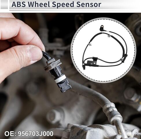 ABS Wheel Speed Sensor Front Left ABS Sensor Anti-lock Braking System Sensor No.956703J000 for Hyundai Veracruz V6 3.8L 2007-2012 in Saudi Arabia