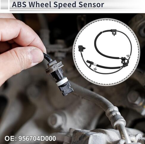 ABS Wheel Speed Sensor Front Left ABS Sensor Anti-lock Braking System Sensor No.956704D000 for Hyundai Entourage V6 3.8L 2007-2008 in Saudi Arabia