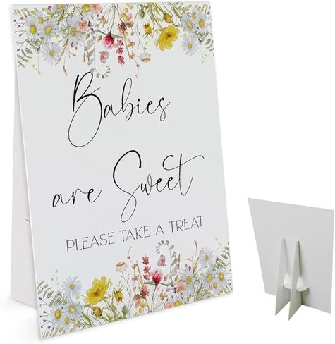 Thank You For Coming Please Take One Sign(8 x 11 Inch Table Sign with Holder), Wildflower Theme, Baby Shower/Bridal Shower Decoration Sign,Wedding Favor Sign-BSLP12 in Saudi Arabia