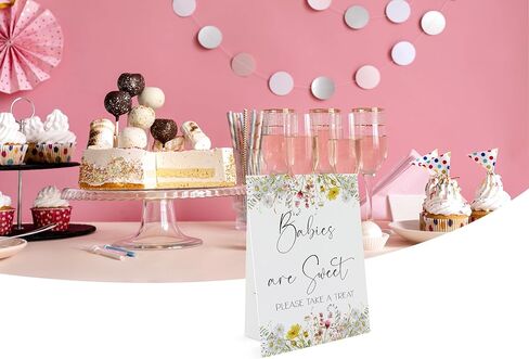 Thank You For Coming Please Take One Sign(8 x 11 Inch Table Sign with Holder), Wildflower Theme, Baby Shower/Bridal Shower Decoration Sign,Wedding Favor Sign-BSLP12 in Saudi Arabia