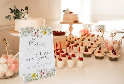 Thank You For Coming Please Take One Sign(8 x 11 Inch Table Sign with Holder), Wildflower Theme, Baby Shower/Bridal Shower Decoration Sign,Wedding Favor Sign-BSLP12 in Saudi Arabia