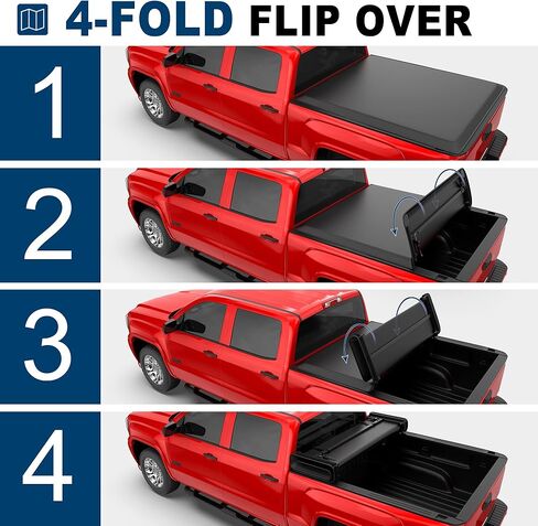 MOSTPLUS Truck Bed Tonneau Cover Compatible for 2014-2018 Chevrolet Chevy Silverado/GMC Sierra 1500 in Saudi Arabia