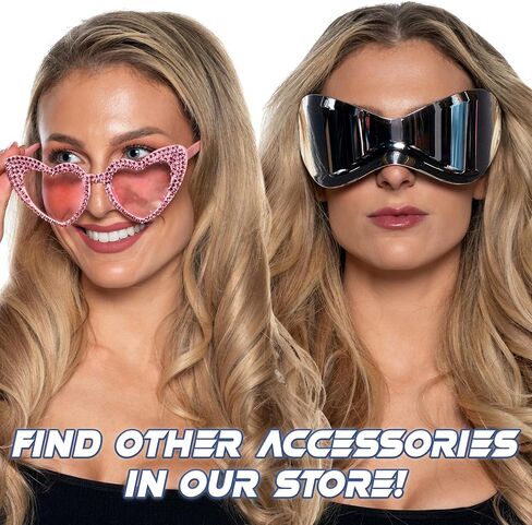 UNDERWRAPS Futuristic Sunglasses for Halloween - Rave Accessories for Men & Women, Oversized Rimless Space Glasses, Fashion Costume Glasses (Adult One Size) in Saudi Arabia