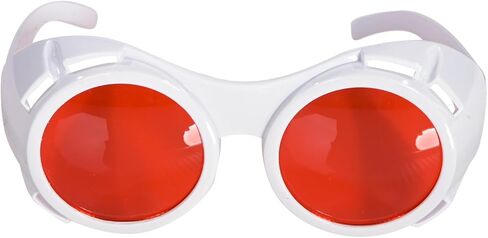 Chocolate Factory Hyper Vision Googles Television Room Glasses with Plastic Frames and Red Lenses Adult Halloween Costume Accessory - One Size Fit Most in Saudi Arabia
