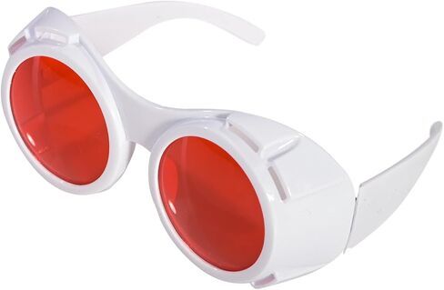 Chocolate Factory Hyper Vision Googles Television Room Glasses with Plastic Frames and Red Lenses Adult Halloween Costume Accessory - One Size Fit Most in Saudi Arabia