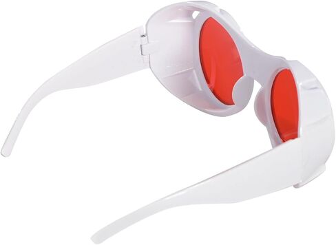 Chocolate Factory Hyper Vision Googles Television Room Glasses with Plastic Frames and Red Lenses Adult Halloween Costume Accessory - One Size Fit Most in Saudi Arabia