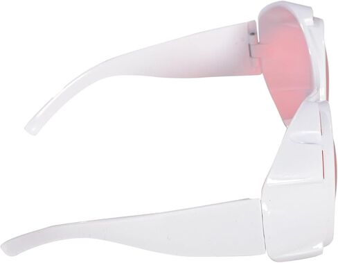 Chocolate Factory Hyper Vision Googles Television Room Glasses with Plastic Frames and Red Lenses Adult Halloween Costume Accessory - One Size Fit Most in Saudi Arabia